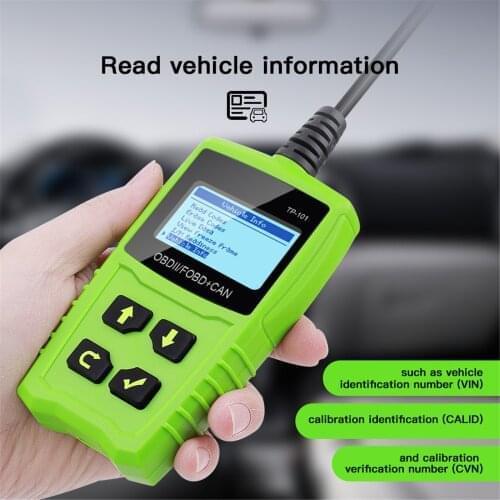 Car Diagnostic Tool LCD Display Car Detector Code Reader Scan Tool Multilingual 2.4-inch Car Tester