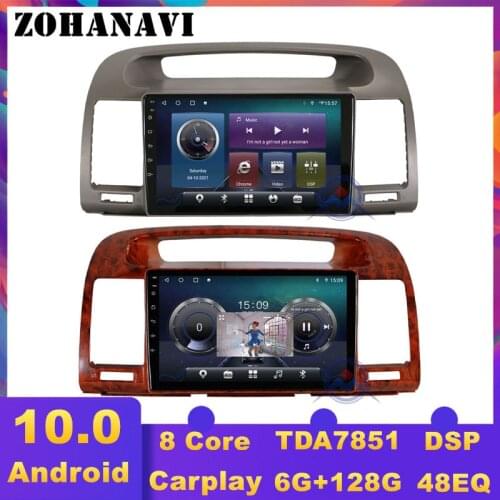 ZOHANAVI DSP split screen Android 10 car radio For Toyota Camry XV30 2000~2006 car multimedia video audio player navigation GPS