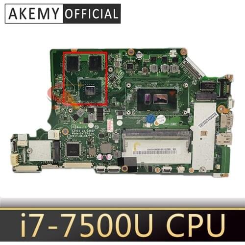C5V01 LA-E892P For ACER A515-51G A615-51G A315-53G Laptop motherboard CPU i7 7500U N16S-GTR-S-A2 DDR4 Test Ok Mainboard