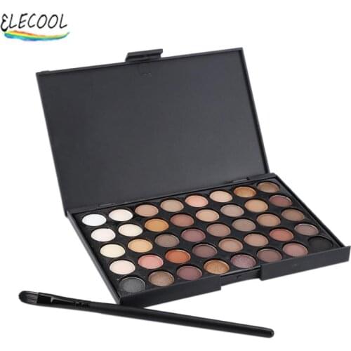 ELECOOL Mode Eyeshadow Palette 40 Kleuren Make-Up Matte Oogschaduw Palette Glitter Oogschaduw Naakt Eyes Make Set Cosmetica Tool