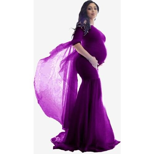 Lace Fishtail Maternity Photography Props Pregnancy Dresses Photography Maternity Dresses For Photo Shoot Pregnant Women Clothes