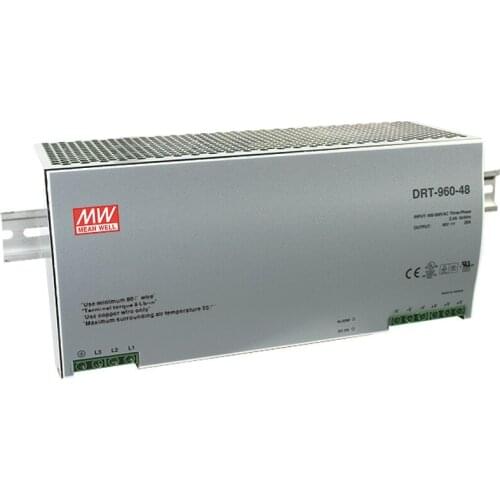 MEAN WELL original DRT-960-48 48V 20A meanwell DRT-960 48V 960W Single Output Industrial DIN RAIL Power Supply