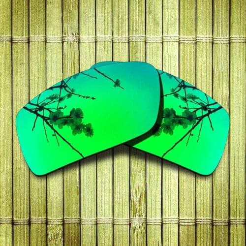 Polarized Replacement Lense For-Oakley Twoface Sunglasses Frame True Color Mirrored Coating - Green Available