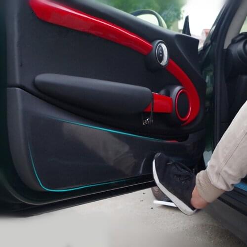 Transparent Car Inner Door Panel Paint Protection Film Anti Kick Mat Pad Sticker For Mini Cooper R55 R56 R60 F54 F55 F56 F57 F60