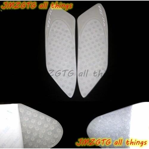 Transparent Tank Grip Pads For YAMAHA R6 2006 2007 Protector Sticker Decal Gas Knee Grip Tank Traction Pad Side 3M