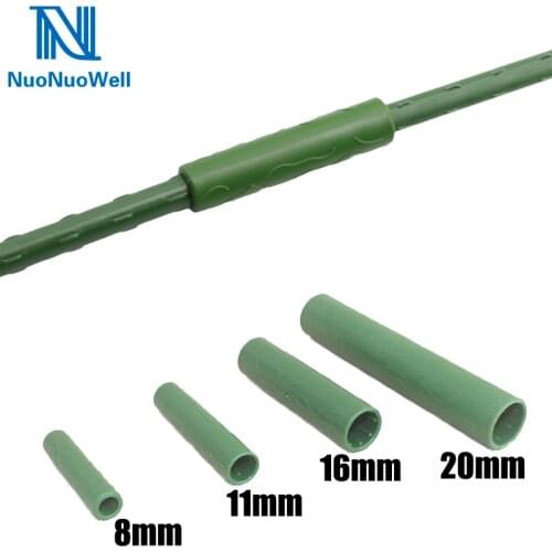 NuoNuoWell 4PCS Straight Connectors For 8/11/16/20mm Garden Support Pipe Vegetable Climbing Rattan Parts Pipe Fittings DIY