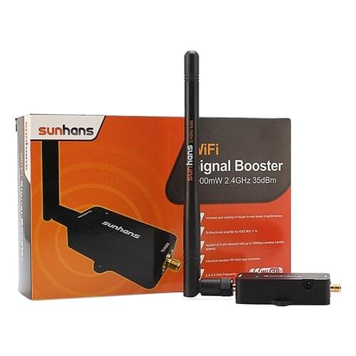 2pcs Genuine Sunhans SH24BTA-N11N WIFI Repeater 2.4GHz 34DBi support 802.11n/b/g Extend 3W power Range signal booster Amplifier