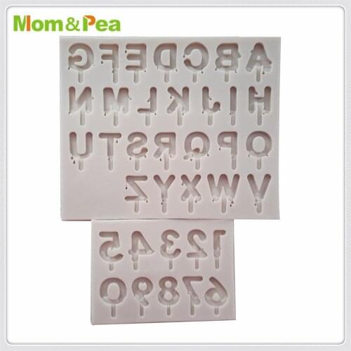 Mom&Pea MPA0683 0712 Letters & Numbers Silicone Mold Cake Decoration Fondant Cake 3D Mold Food Grade