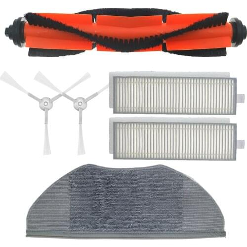 Roller Side Brush Hepa Filter Mop Cloth Bumper Stripe Spare Replacement for Xiaomi Mi Robot Vacuum-Mop Essential G1 Cleanner