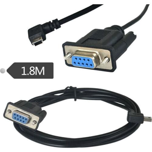 Angled Mini USB 2.0 Male to RS232 DB9 9Pin Female Adapter Extension Cable 6Ft 1.8m