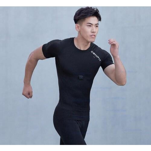 Xiaomi mens smart sportswear real-time monitoring high elasticity fast drying summer sports short sleeve washable