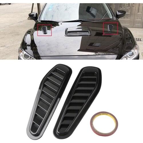 Universal Car Stickers Air Flow Vent Intake Scoop Turbo Bonnet Vents Cover Hood Grilles Decoration Car-styling
