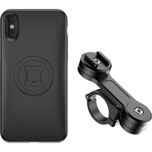 Universal Aluminum Alloy 360° Bike Motorcycle Handlebar Mobile Phone Holder Cradle Bicycle Mount for 2-7" Cellphone GPS 28GE