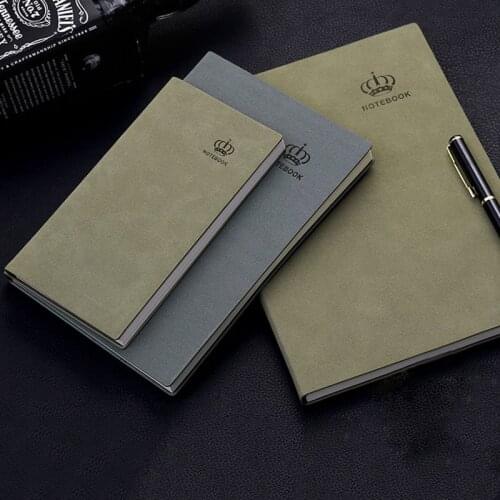 RuiZe High quality matter leather notebook A5 B5 A6 vintage diary agenda handmade office school supplies stationery note book