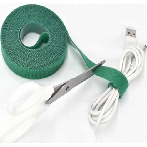 Velcro Straps cable ties Power Wire Loop Tape Nylon Straps Fastener Reusable Magic Tape 1/1.5/2cm X 5m