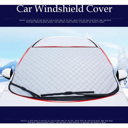 Winter Car Front Windshield Cover Anti UV Sun Shade Dust Ice Froest Rain Snow Protector 148*118CM Car Exterior Accessories