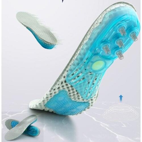 1Pair High Elastic Buffer Sports Training Insole Sweat and Breathable Deodorant Insole High-quality Cushioning Insoles