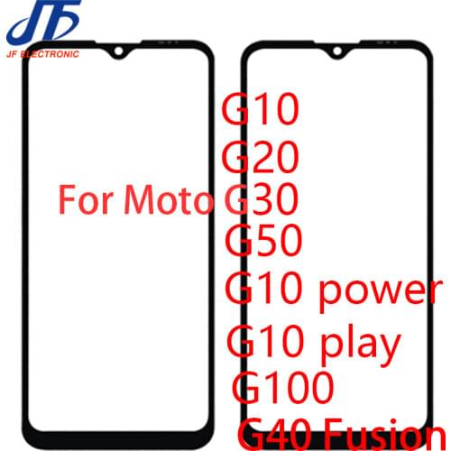 10Pcs/Lot For Motorola G10 XT2127-2 Touch Screen Front Outer Glass Panel Lens For Moto G10 LCD Front With OCA Glue
