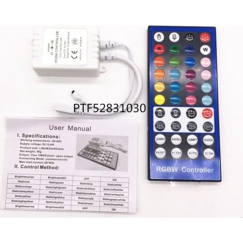 5Pcs 2.4G 4 Channels DC12V - 24V LED RGBW Controller Dimmer 40 Keys Remote Control For RGBW RGBWW 5050 SMD LED Strip light