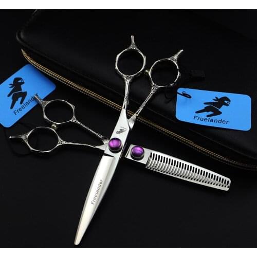 6" Japanese Double tail flower handle Professional Hairdressing Scissors Cutting Hair Razor Sharp for Hair Sytlist Barber Shop