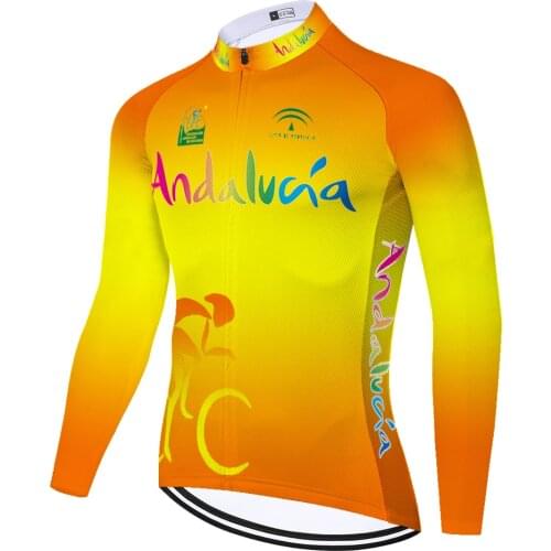 Andalucia Summer Spirng Mallots Malliot 2021 Camiseta Masculino Cyclisme Homme Maillot Hombre Maglia Ciclismo Uomo Jersey