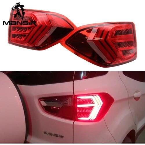 Car LED Tail Light For Ford Ecosport 2013 2014 2015 2016 2017 2018 2019 Rear Light Brake Reverse Lamp Turn Signal Taillight