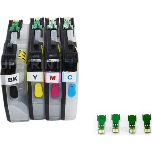 CISSPLAZA 1set refill Ink Cartridge LC3011 LC3013 + extra chip compatible for Brother MFCJ491DW MFC-J497DW MFC-J690DW MFC-J895DW