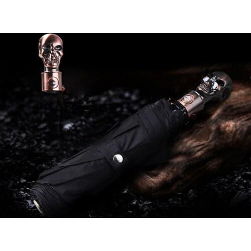 Black Gothic Umbrella Rain Women Windproof Automatic Luxury Foldable Outdoor Umbrella For Men Guarda Chuva Travel Parasol E6