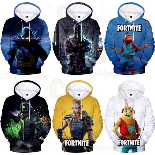 Battle Royale 3 To 14 Years Kids Hoodies Game 3D Printed Hoodie Fortnite Sweatshirt Boys Girls Harajuku Cartoon Jacket Tops