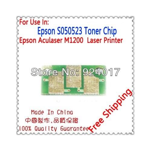 For Epson Aculaser M1200 M 1200 Printer Toner Cartridge Chip,For Epson 1200 S050523 C13S050523 Refill Toner Cartridge Chip.3K