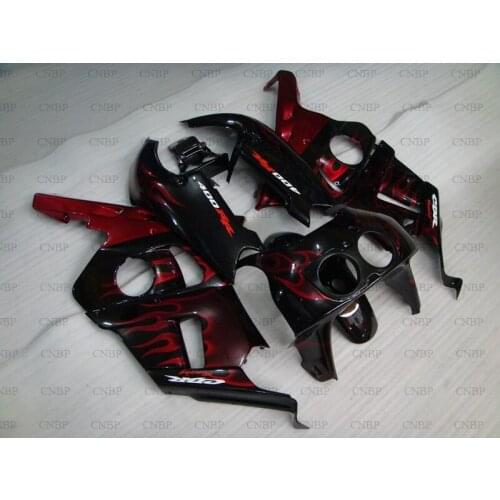For Honda CBR400RR 94 95 Bodywork for Honda CBR400RR 1990 - 1999 MC29 Red Flame Abs Fairing for Honda CBR400RR 96 97 Fairings