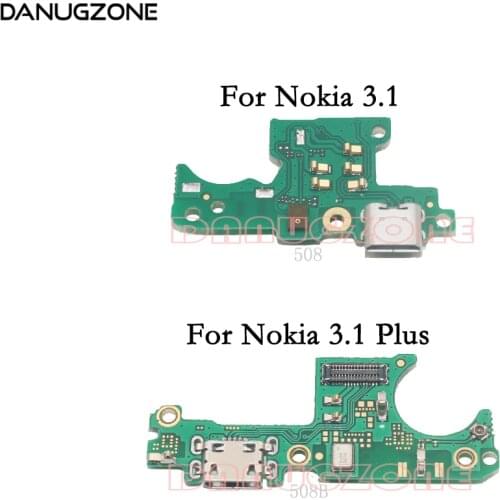 For Nokia 3 2018 USB Charging Port Dock Plug Socket Jack Connector Charge Board Flex Cable For Nokia 3.1 Plus 3.1