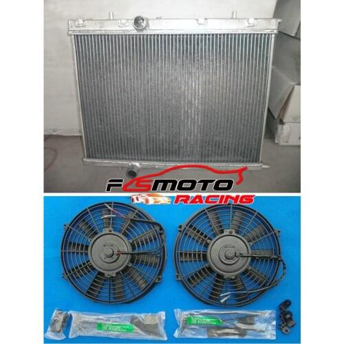 FOR PEUGEOT 206 GTI/RC 180 1999-2008 00 01 02 03 ALUMINUM RADIATOR + FAN