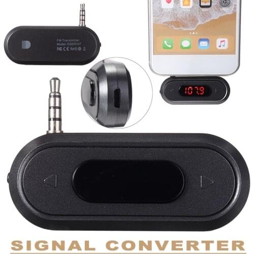 New Arrival 88.1Hz-107.9Hz FM Transmitter Universal Mobile phone 3.5mm Audio Connector Adapter Signal Converter