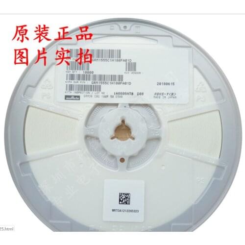 GRM1555C1H180FA01D 0402 18pF 50V ±1% Tolerance C0G SMT Multilayer Ceramic Capacitor 0402 10P 12P 15P 20P 9P 22P 27P 30P 33P 39P