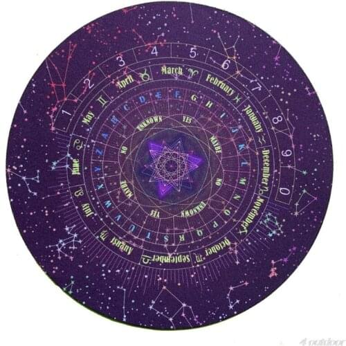 Round Pendulum Divination Tablecloth Tarots Card Pad Runes Altar Table Cloth Constellation Magic Board Game Pad Ju24 21