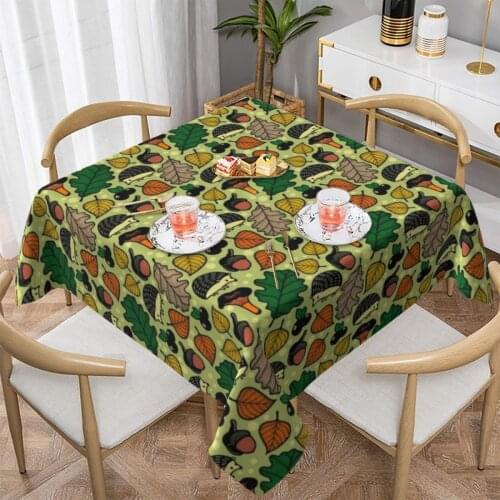 Leaf Tablecloth Decoration Banquet Table Cover Kawaii Print Polyester Cheap Table Cloth