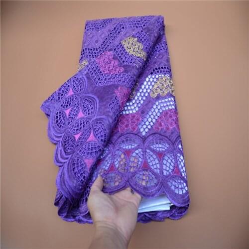 Latest african lace high quality lace fabric with stones 5yards african fabric nigerian lace fabric high quality lace CP025