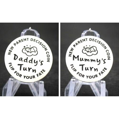 New Parent Decision Coin Daddys Mummys turn Decision Maker Challenge Coins Commemorative coins souvenir