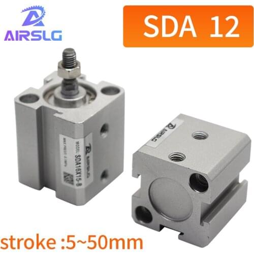 AIRTAC Type SDA SDA12 -5-10-15-20-25-30-35-40-45-50-S-B Air pneumatic cylinder double acting compact cylinder female/male thread
