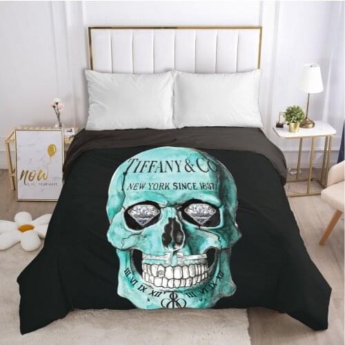 Skull Deadpool lady Duvet cover Quilt/Blanket/Comfortable Case 140x200 240x220 240x260 Queen King Single Bedding for Home blue