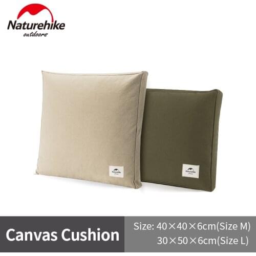 Naturehike Daily Leisure Pillow Ultralight Portable Canvas Cushion 700g Goose Down Fill Outdoor Travel Camping Waist Cushion