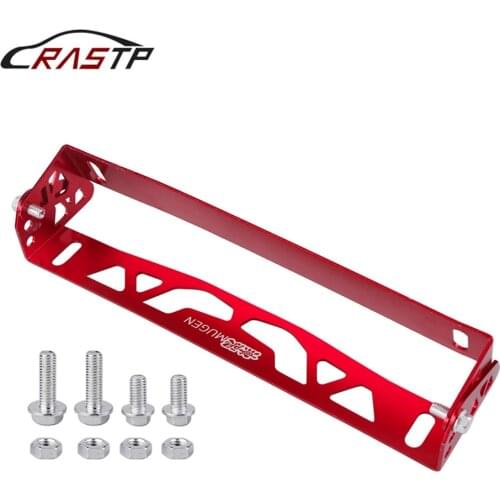 RASTP-Colorful Car Styling Aluminum License Plate Frame Power Racing License Plate Frames Tag Holder With Logo RS-BTD012