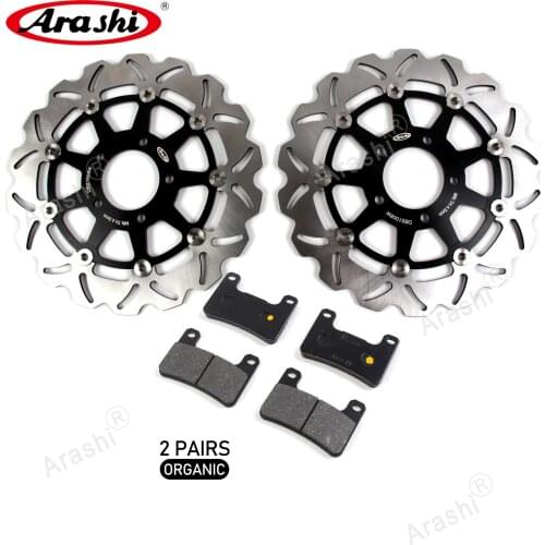 ARASHI Brake Discs Rotors Pads For SUZUKI GSX R 600 750 2004 2005 CNC Floating Front Brake Disks GSX-R GSXR600 GSXR750 GSX-R600