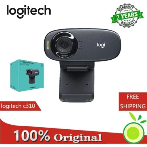 Logitech C310 HD Webcam for Gaming, Webcast, Built-in Microphone, HD 720P, with 5MP Photos, Auto Focus