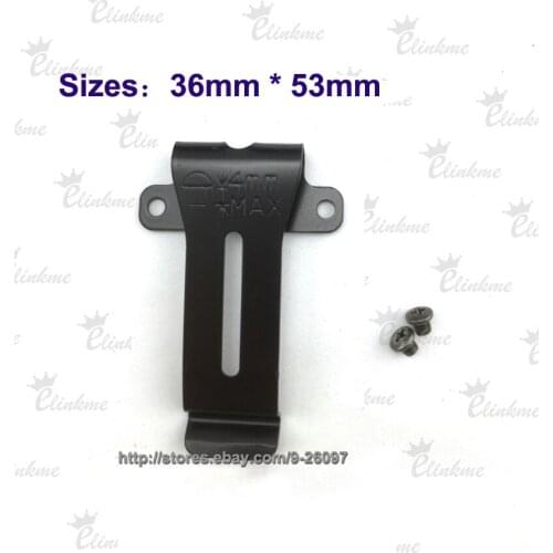 36mm *53mm(1.41" x 2.08") Kydex Holster Clip scabbard Clip DIY Black Clip belt clips