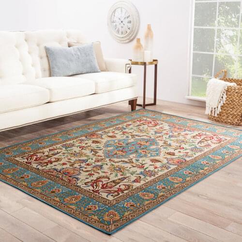 Europe Jacquard Carpet For Home Bedroom Vintage American Carpet Floral Rug Sofa Coffee Table Floor Door Mat Rugs Room Study Bed