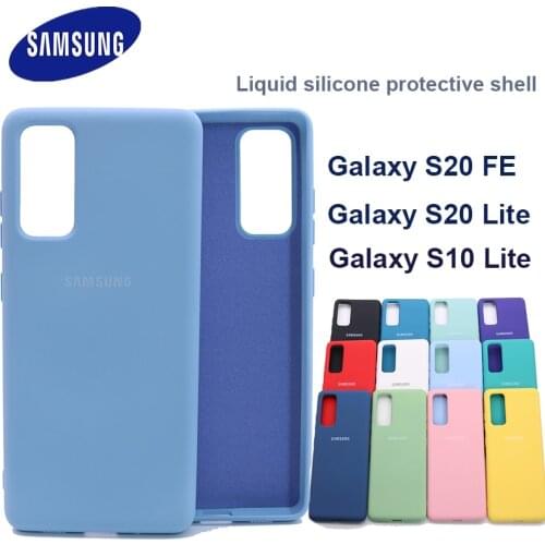 For Samsung S10 Lite S20 FE S20 lite Liquid Silicone Soft Protection Back Case Soft TPU Cover For Galaxy A81 A91 S20 Fan Edition
