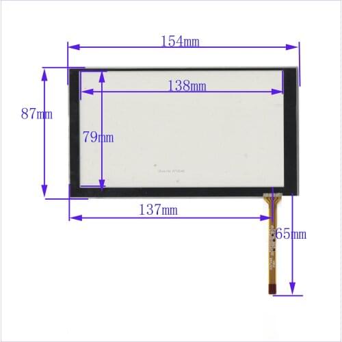 ZhiYuSun wholesale 5PCS/LOT 154*87mm 6.2inch 4lines resistance screen for car DVD redio this is compatible KL-TP-2073