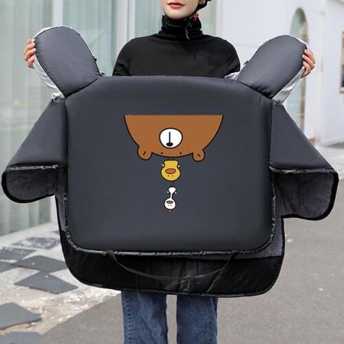 Winter Waterproof Cartoon Pattern Motorcycle Fully Windproof Body Warmer Cover Motocycle Covers